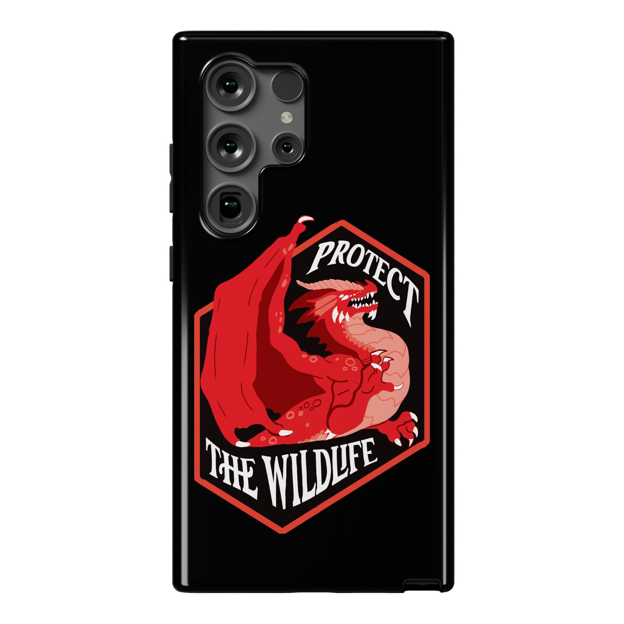Protect The Wildlife Red Dragon Phone Case